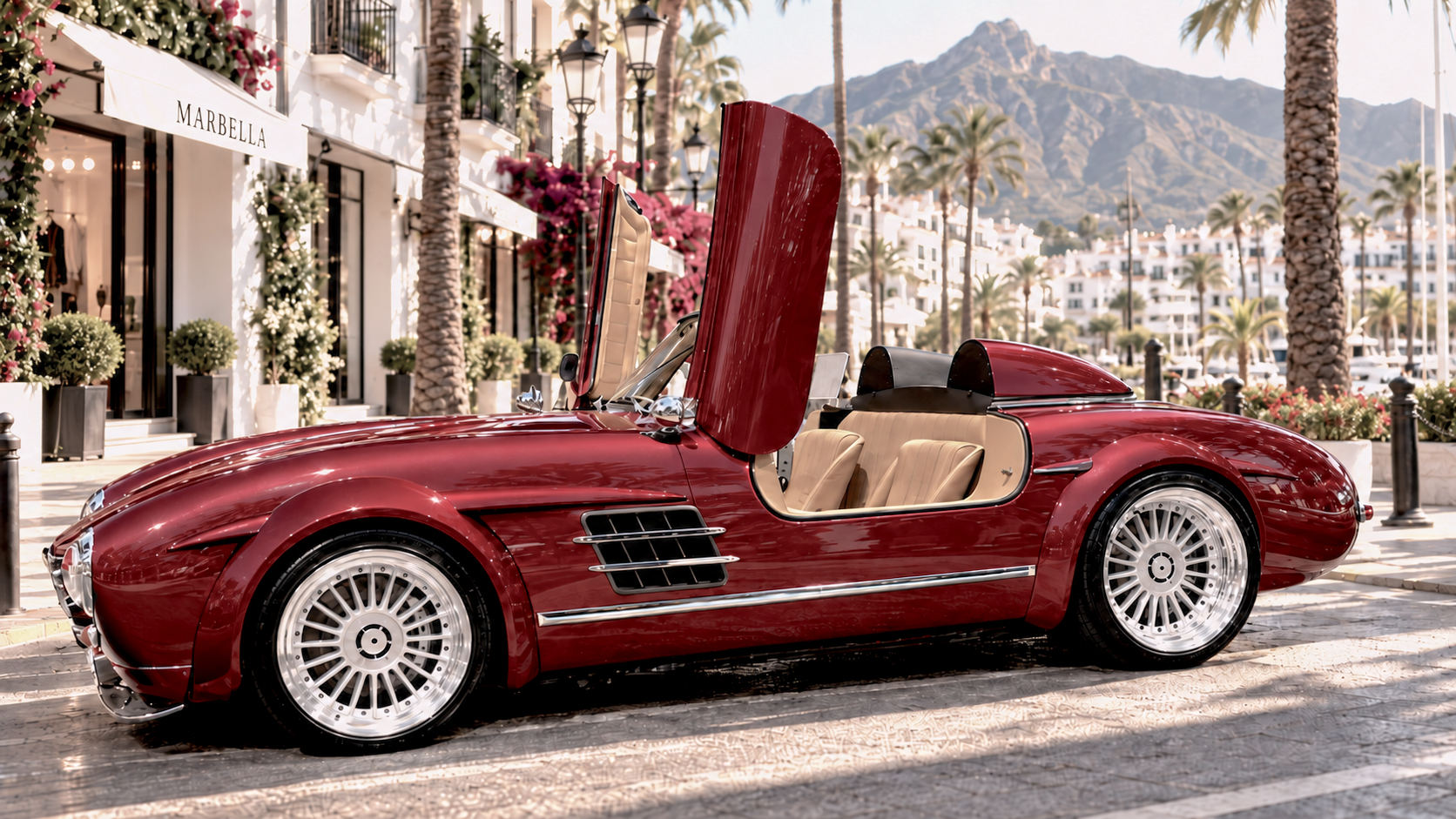 Speedster on the Marbella coastline